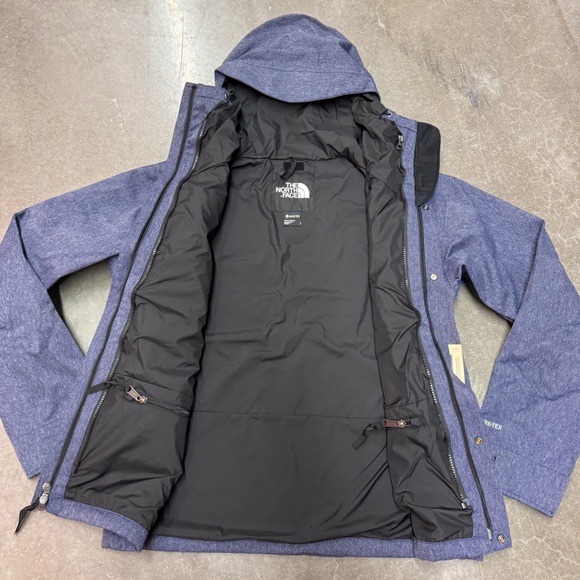 the north face men's gtx mountain jacket in denim - Picture 5 of 7